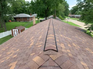 Roofers Chesterfield, MO For Repairs + Replacements New architectural shingle roof installed on a Chesterfield Missouri home