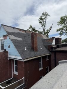 Roof Inspection - St. Louis, MO Full residential roof inspection showing aging shingles in St. Louis MO
