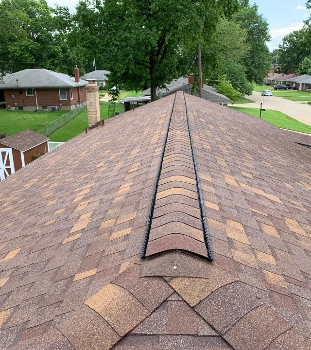 Complete roof repair in Wildwood, MO by Meridian Roofing and Renovation