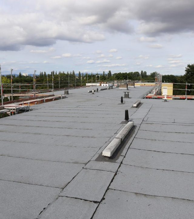 Flat roof replaced by commercial roofing in Wildwood, MO