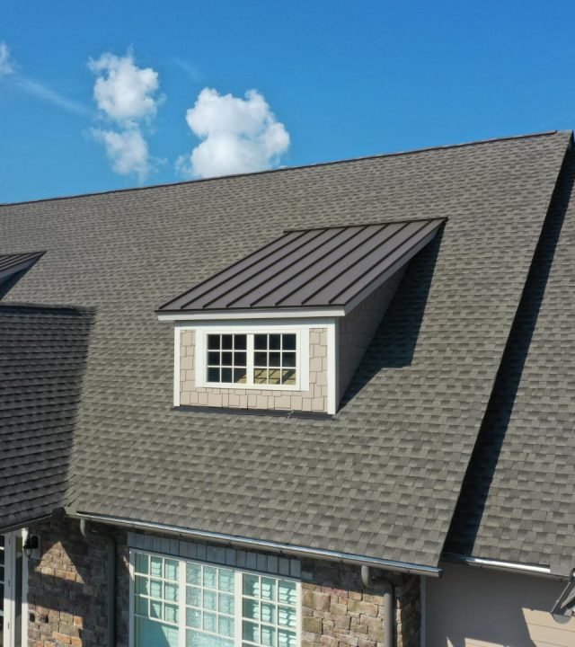 New asphalt roof installed by roof replacement near me in Richmond Heights, MO New asphalt roof installed by roof replacement near me in Richmond Heights, MO
