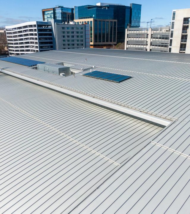 Warehouse roofing project in Chesterfield, MO by Meridian Roofing and Renovation